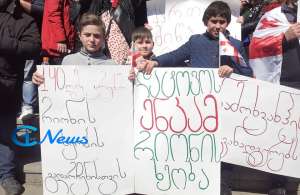 "ნამახვან ჰესი გვანადგურებს" - აქცია ქუთაისში ( ფოტოკოლაჟი)