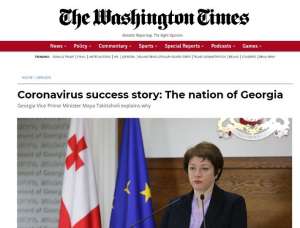 &ldquo;საქართველო: წარმატების მაგალითი კორონავირუსთან ბრძოლაში&rdquo; -The Washington Times