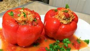 ბულგარული წიწაკა სტაფილოს სატენით