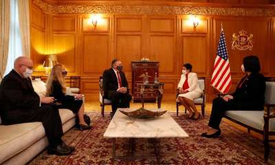 მაიკ პომპეო სალომე ზურაბიშვილს შეხვდა