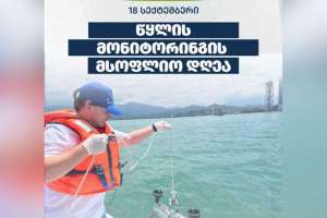 18 სექტემბერი წყლის მონიტორინგის მსოფლიო დღეა