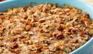 ტკბილი კარტოფილის კასეროლი