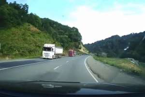 ''მკვლელი ტრაილერი'' რიკოთზე - შემთხვევით გადარჩენილი ავარია