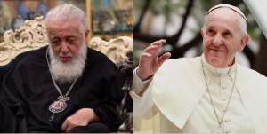 "თქვენ მოწმობთ სამყაროსადმი ქრისტეს სიყვარულს და იბრძვით ქართველი ხალხის სასიკეთოდ" - პაპი ფრანცისკე ილია მეორეს იუბილეს ულოცავს