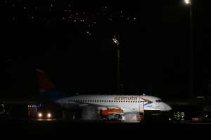 თურქეთში დაშვების დროს, თვითმფრინავს ცეცხლი გაუჩნდა