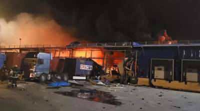 ოდესაში ოკუპანტებმა სავაჭრო ცენტრი და ორი სასტუმრო დაბომბეს