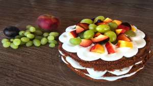 ხილის უგემრიელესი ტორტი