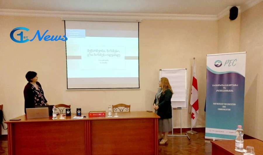 დღეს, ქუთაისში არასამთავრობო ორგანიზაციამ &quot;პარტნიორობა განათლებისა და კომუნიკაციისთვის&quot; ტრენერთა ტრენინგი ჩაატარა