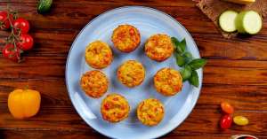 მაფინები ყაბაყით და ყველით