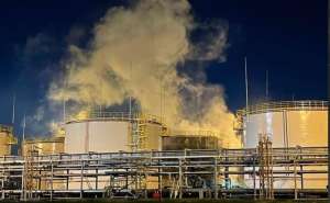 "კრასნოდარის მხარეში, დრონით დარტყმის გამო, ნავთობპროდუქტების რეზერვუარს ცეცხლი გაუჩნდა" - TASS