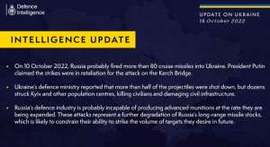 "რუსულ თავდაცვით მრეწველობას არ შესწევს უნარი, იმ ტემპით აწარმოოს საბრძოლო მასალები, რა რაოდენობითაც მას რუსეთი ხარჯავს"