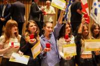 ქუთაისის მუნიციპალიტეტში  2023-2024 სასწავლო წლის მედალოსანთა დაჯილდოების  საზეიმო ცერემონია გაიმართა