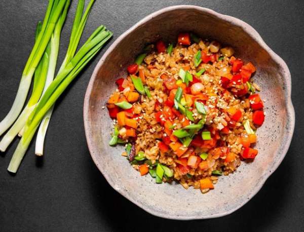 ბრინჯი ბოსტნეულით