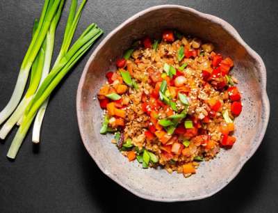 ბრინჯი ბოსტნეულით