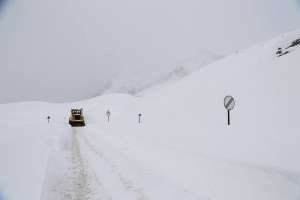 მაშველებმა გოდერძის უღელტეხილზე, თოვლში ჩარჩენილი 8 ადამიანი გამოიყვანეს