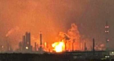 კრასნოდარის მხარეში ნავთობგადამამუშავებელ ქარხანას დრონებით შეუტიეს