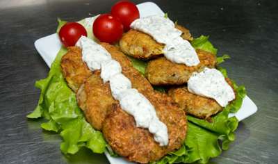 კერძი კარტოფილითა და კამით